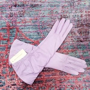 Ann Taylor Lilac Leather Women's Gloves Small
